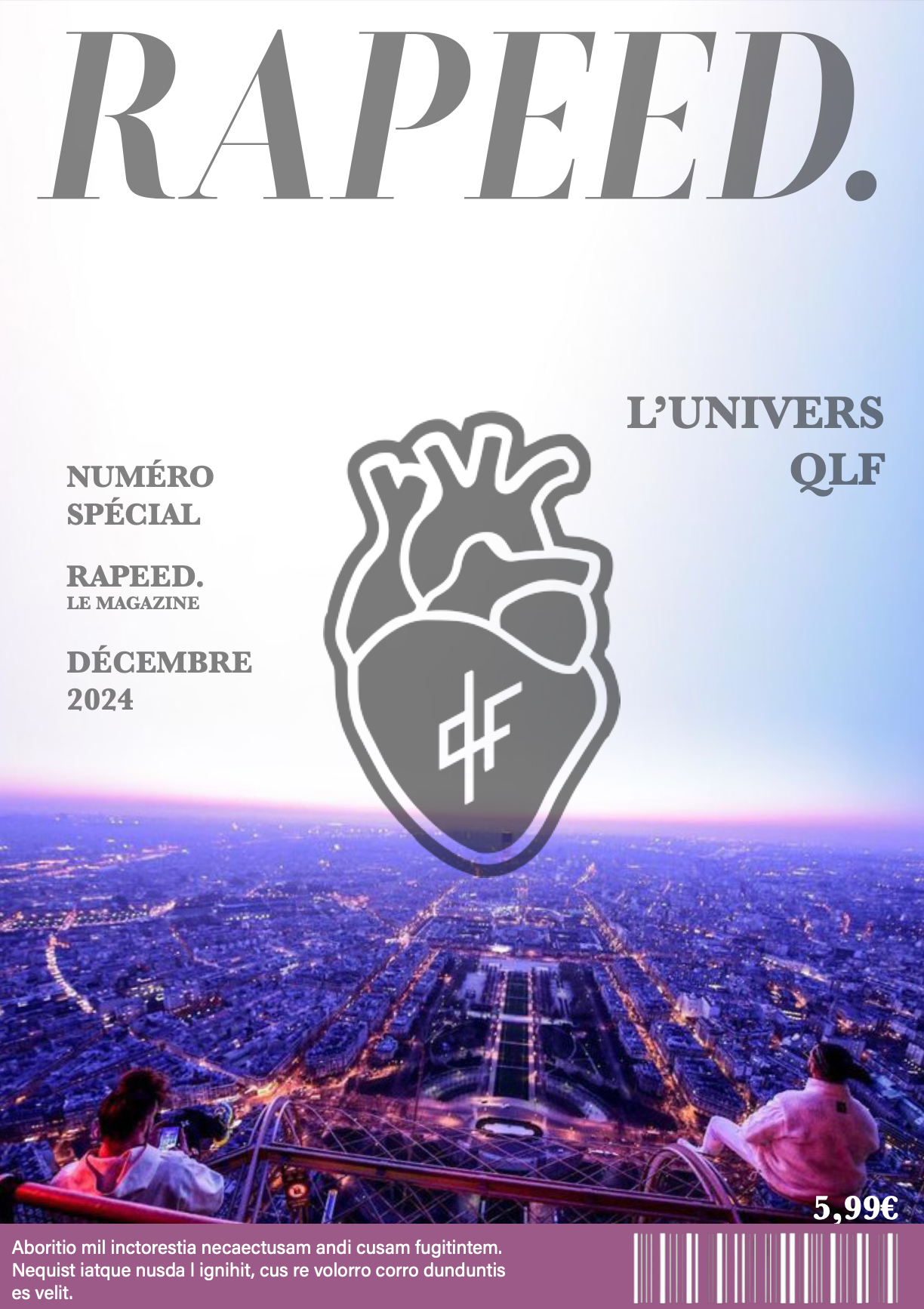 Réalisation d'un magazine (fictif) dans le cadre d'un cours de design