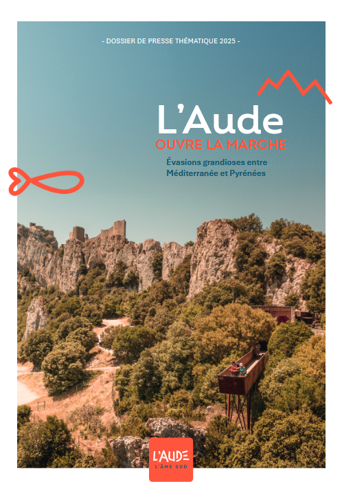 Réalisation d'un dossier de presse pour l'ADT de l'Aude